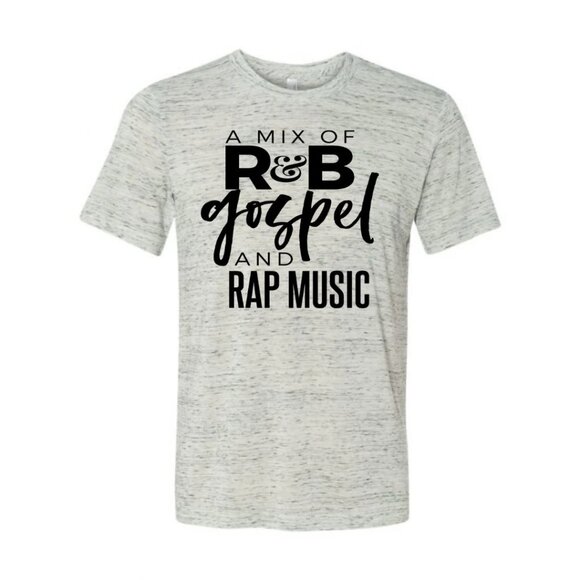 NEW! R&B, Gospel, & Trap/Rap Music CUSTOM Tee T-Shirt Top | SIZE XS - Picture 1 of 8